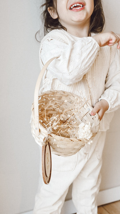 Panier de pâques en bambou