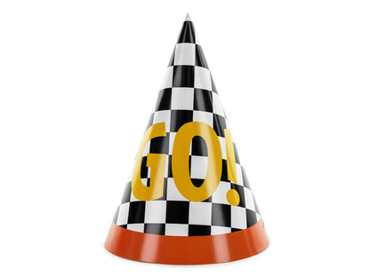 Chapeaux de fête GO!, 16 cm, mélange de couleurs (1 pqt. / 6 pc.)