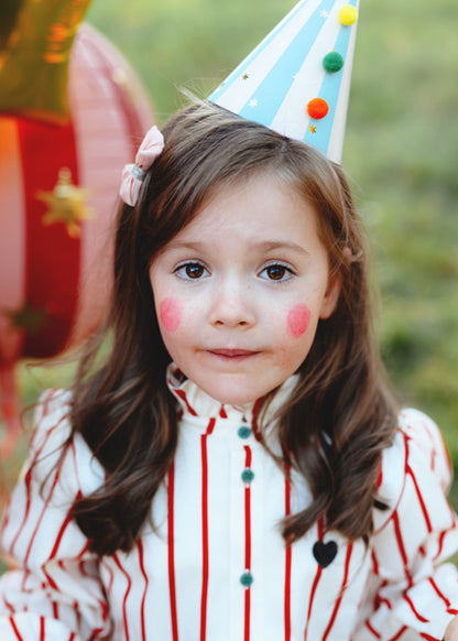 Chapeaux de fête à pompons – Lot de 6 – Circus Party