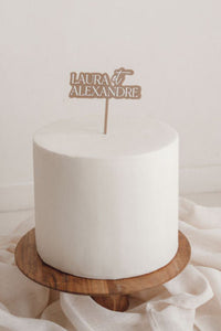 Cake topper mariage acrylique - Plusieurs formes & visuels