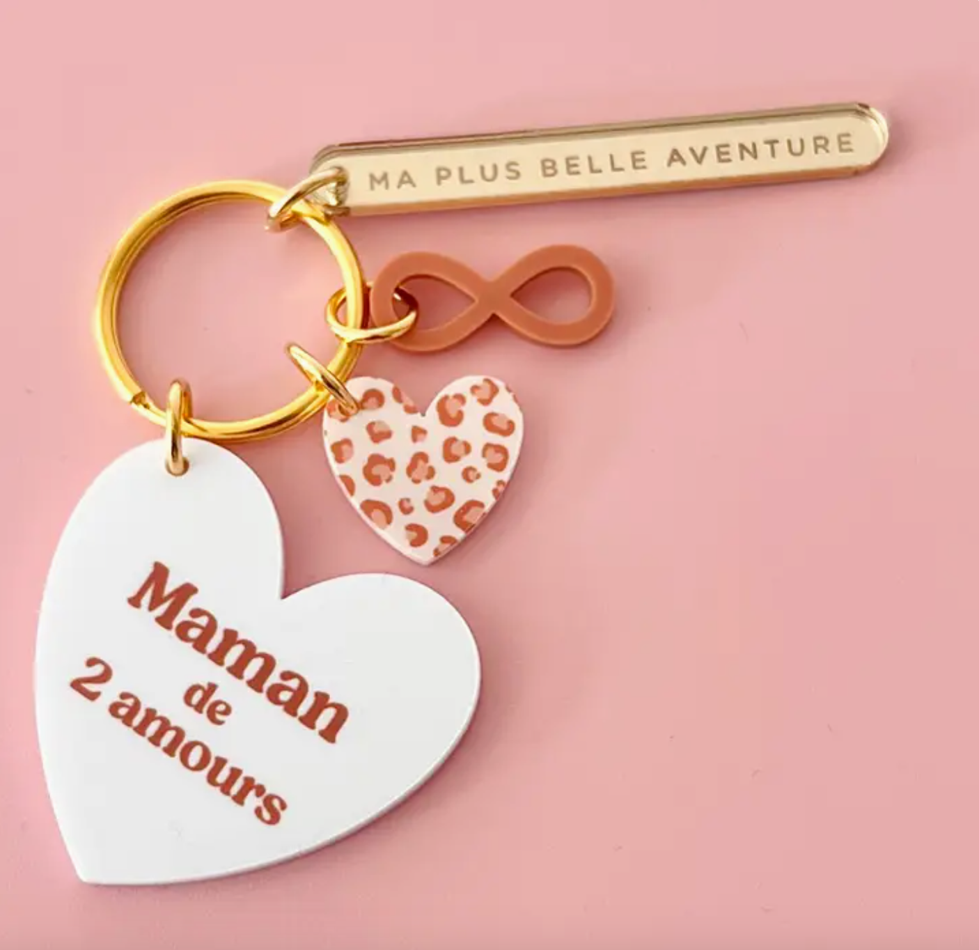 Porte clé Grigri - Maman Léopard