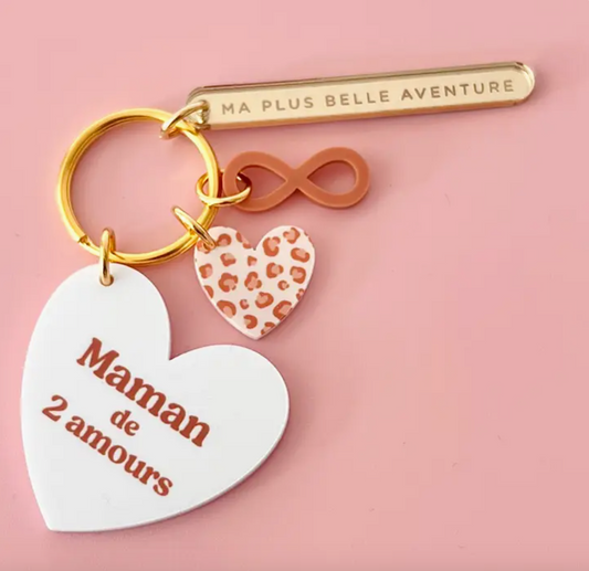 Porte clé Grigri - Maman Léopard