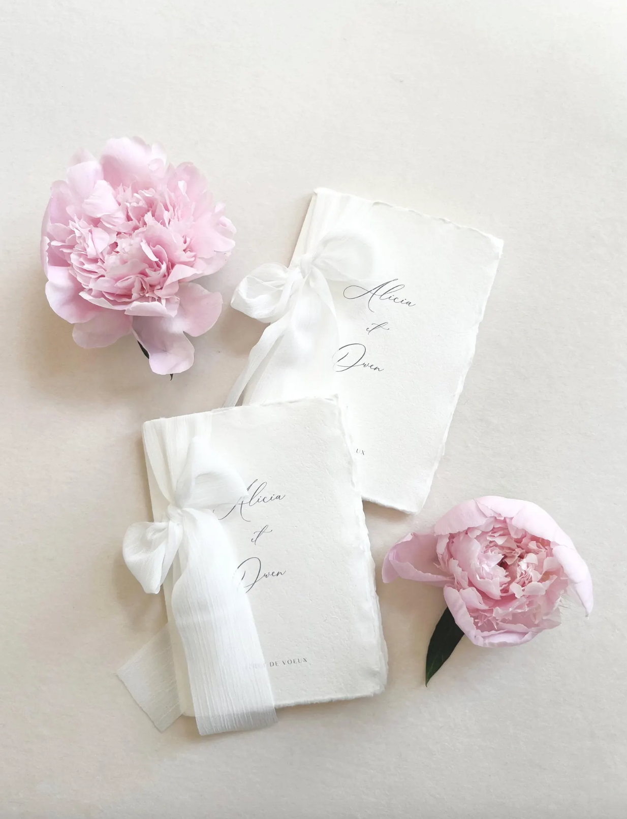 Livret de voeux - Papier coton