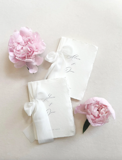 Livret de voeux - Papier coton