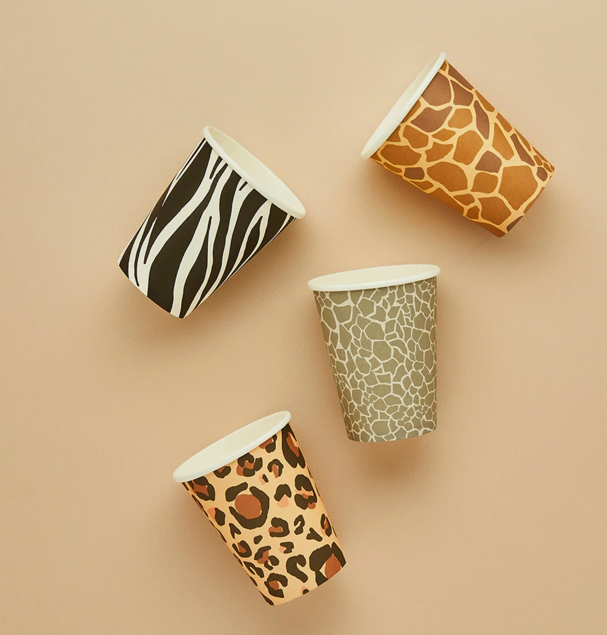 Gobelets animalier (Lot de 8)