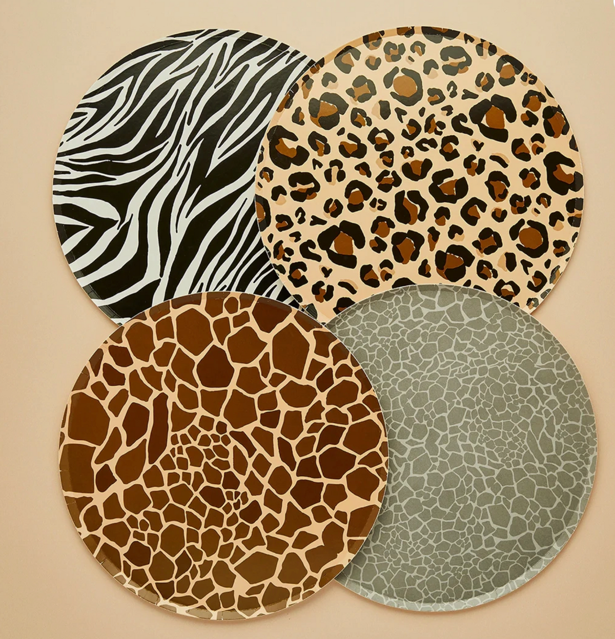 Assiette animalier (lot de 8)