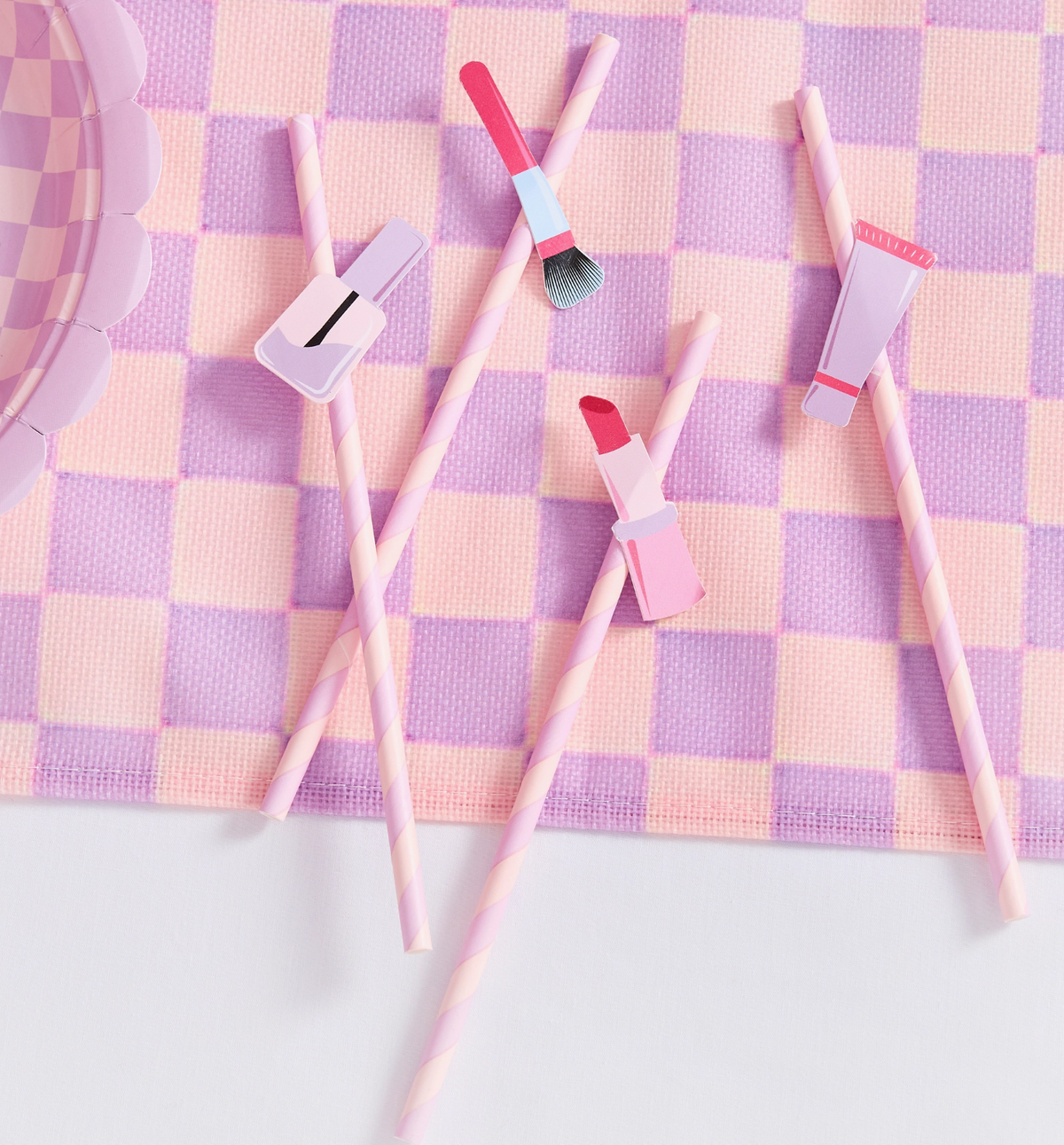 Pailles en papier maquillage - Pack de 16