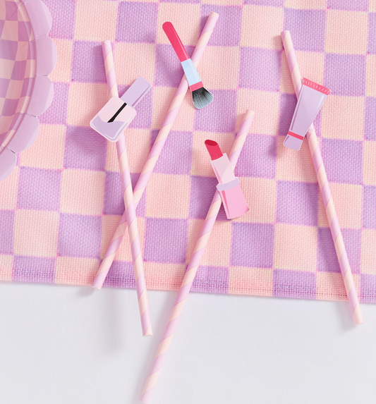 Pailles en papier maquillage - Pack de 16