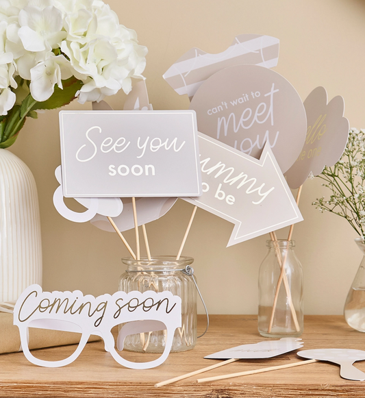 Accessoires photo neutres pour baby - lot de 10