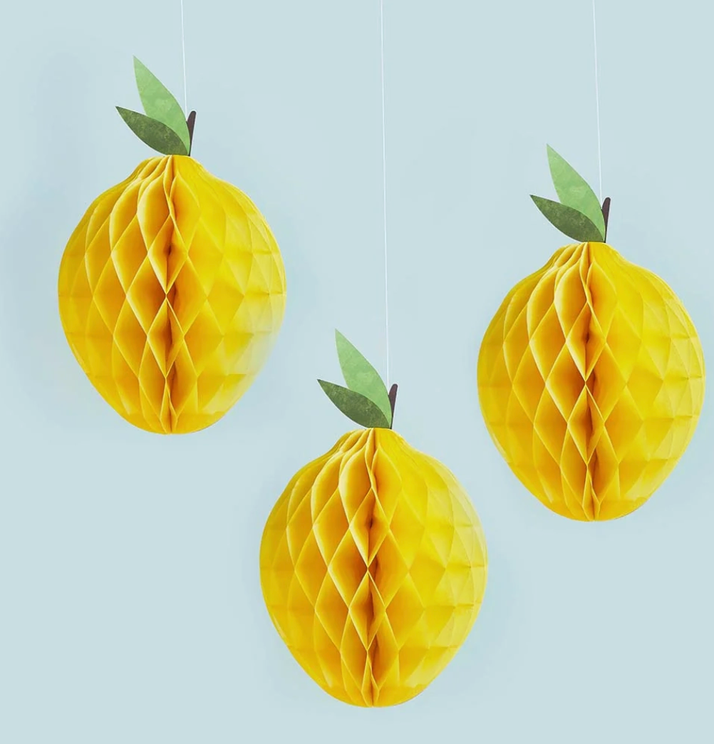 Suspension citron - Lot de 3