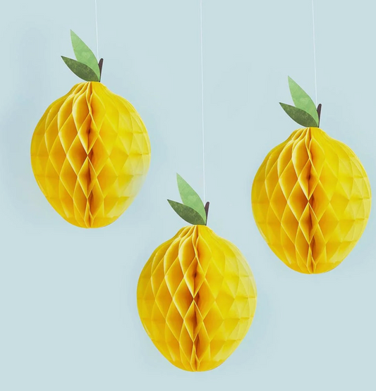 Suspension citron - Lot de 3