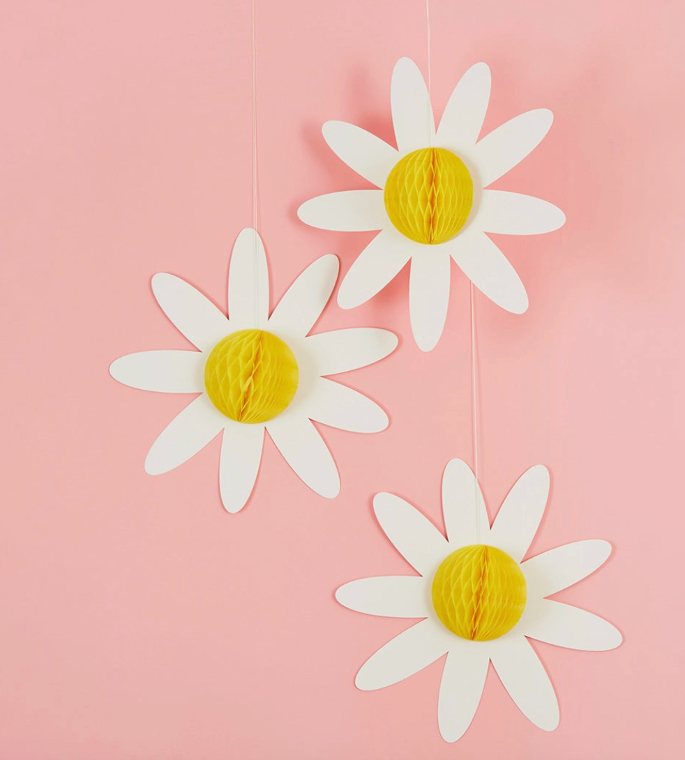 Marguerite suspendu - Lot de 3