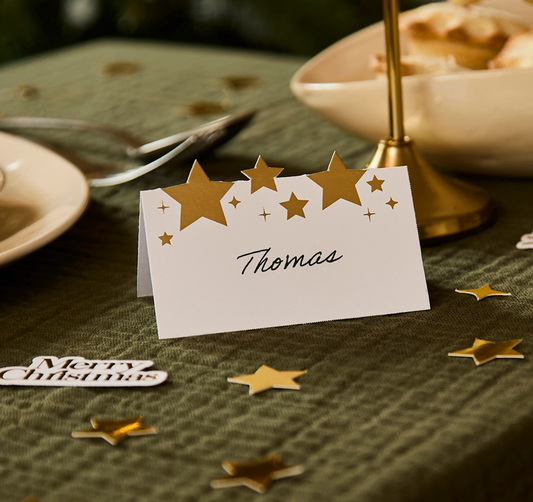 Marque place Cartes étoile - Lot de 10