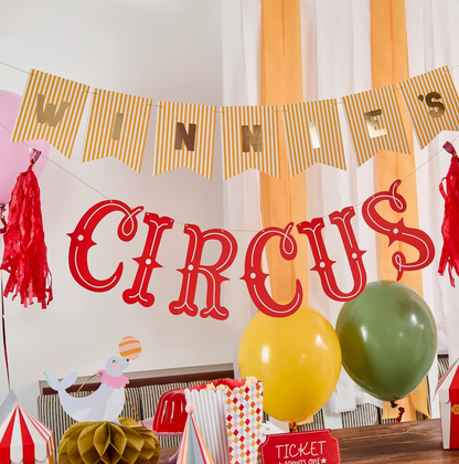 Bannière personnalisable de cirque x2 2m