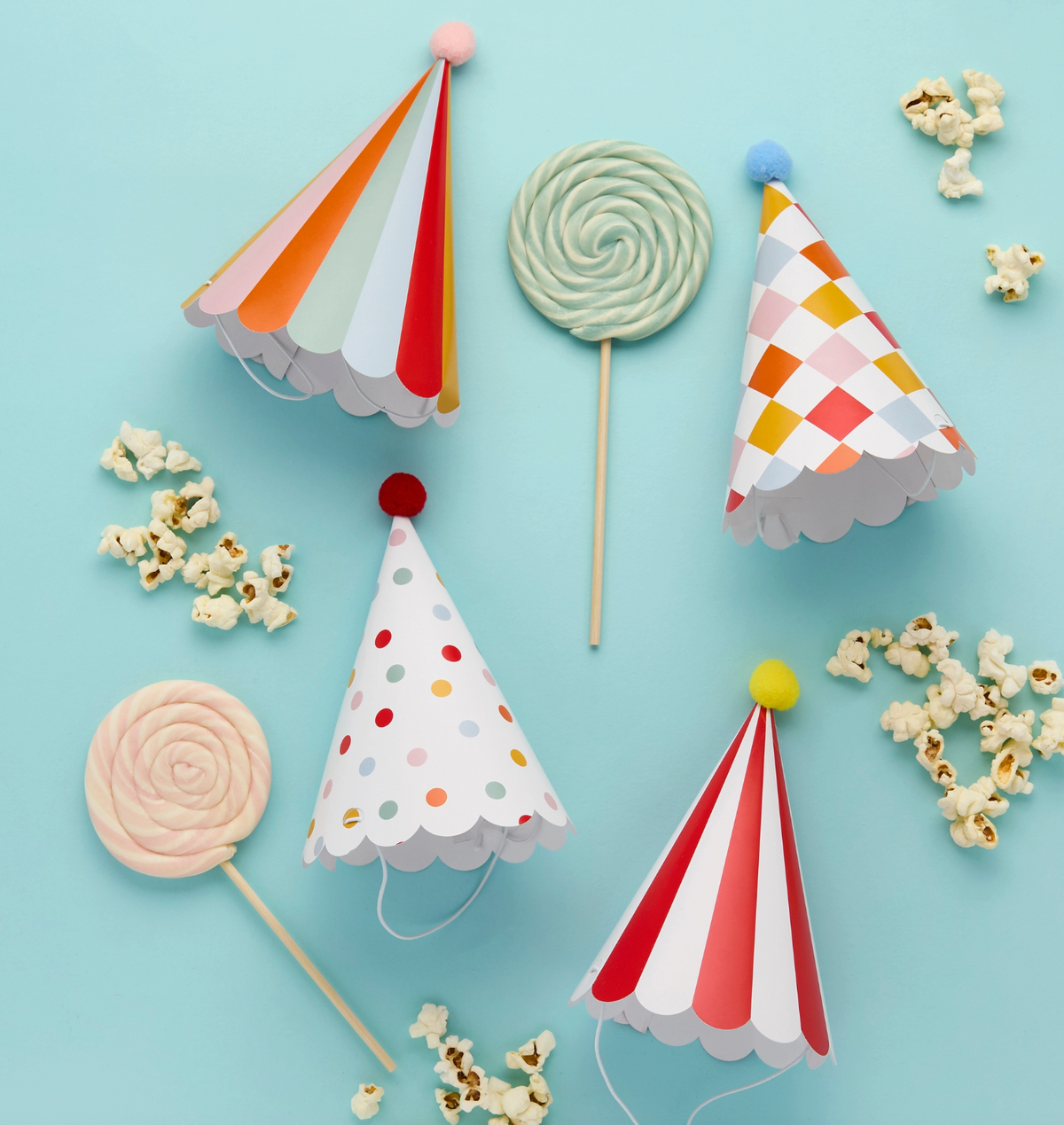 Chapeaux de fête de cirque - Lot de 8