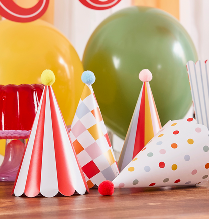 Chapeaux de fête de cirque - Lot de 8
