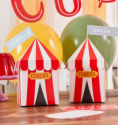 Boîtes personnalisables circus - Lot de 4