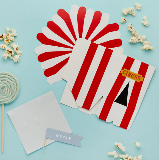 Boîtes personnalisables circus - Lot de 4