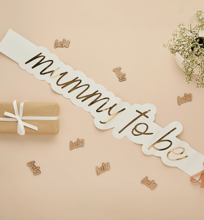 Echarpe en papier "Future maman"