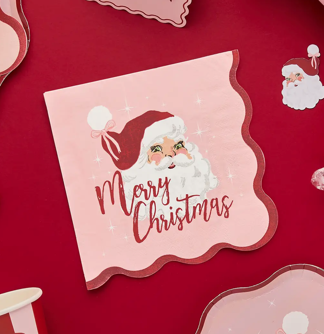 Serviettes papier Noël Vintage - Lot de 16