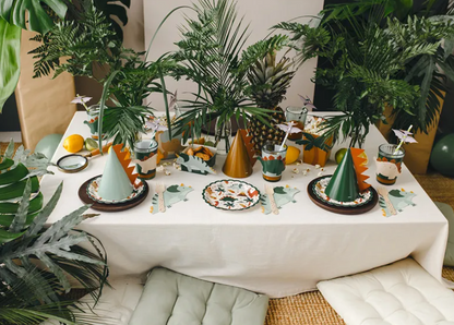 Assiettes d'anniversaire Dinosaures - Lot de 6