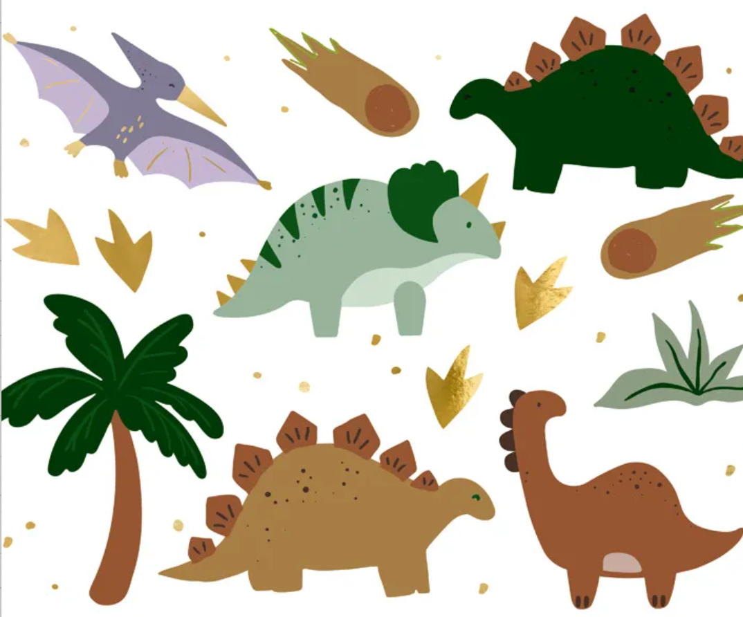 Tatouages temporaires Dinosaures