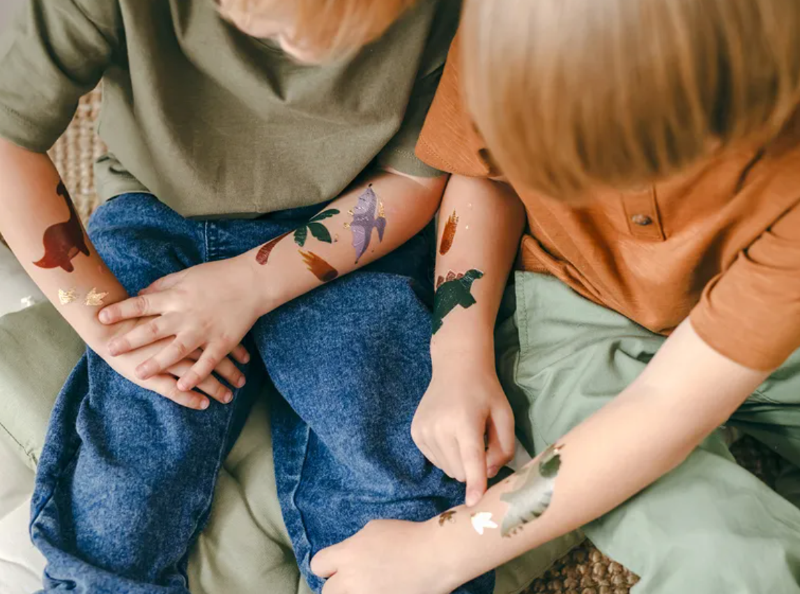 Tatouages temporaires Dinosaures