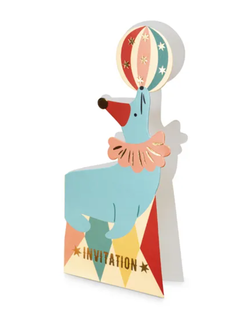 Invitations Phoque - Lot de 6