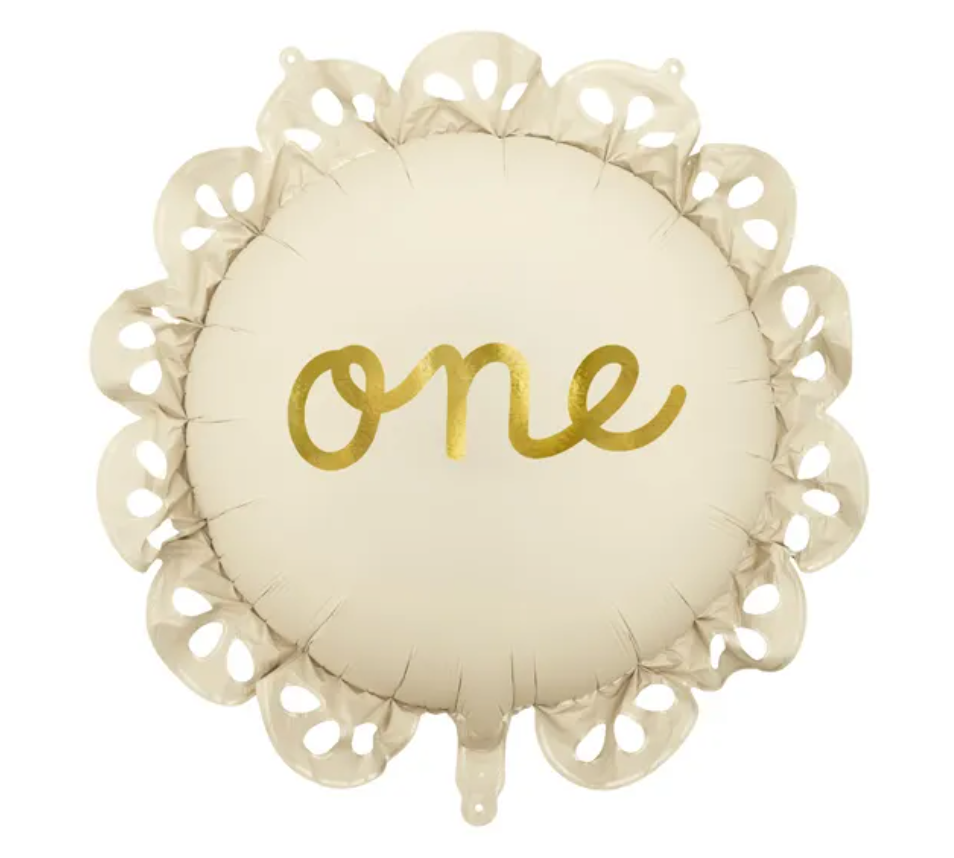 Ballon en foil pastille avec volant One