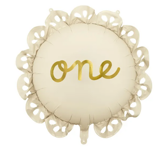 Ballon en foil pastille avec volant One