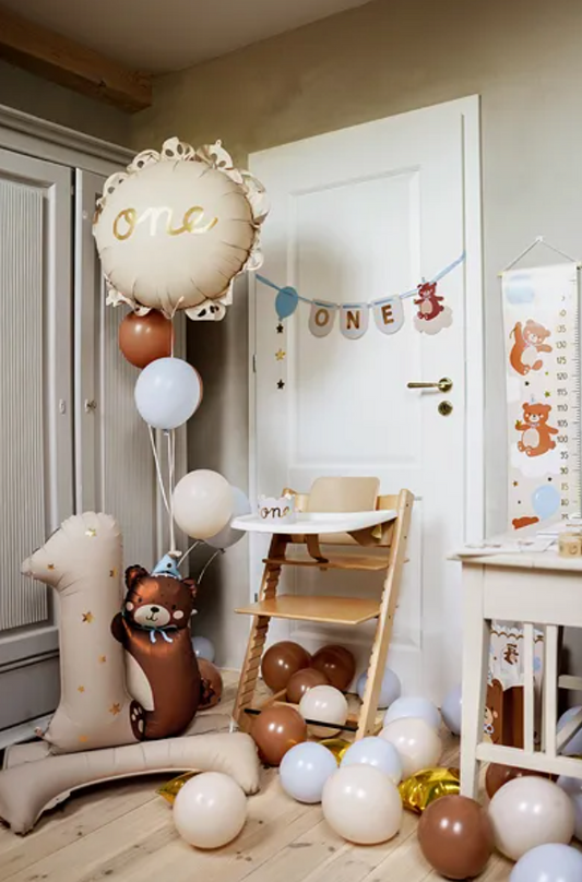 Ballon en foil pastille avec volant One