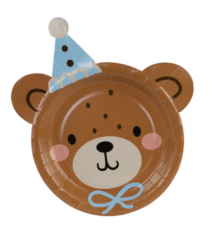 Assiettes tête d'ours - Lot de 6