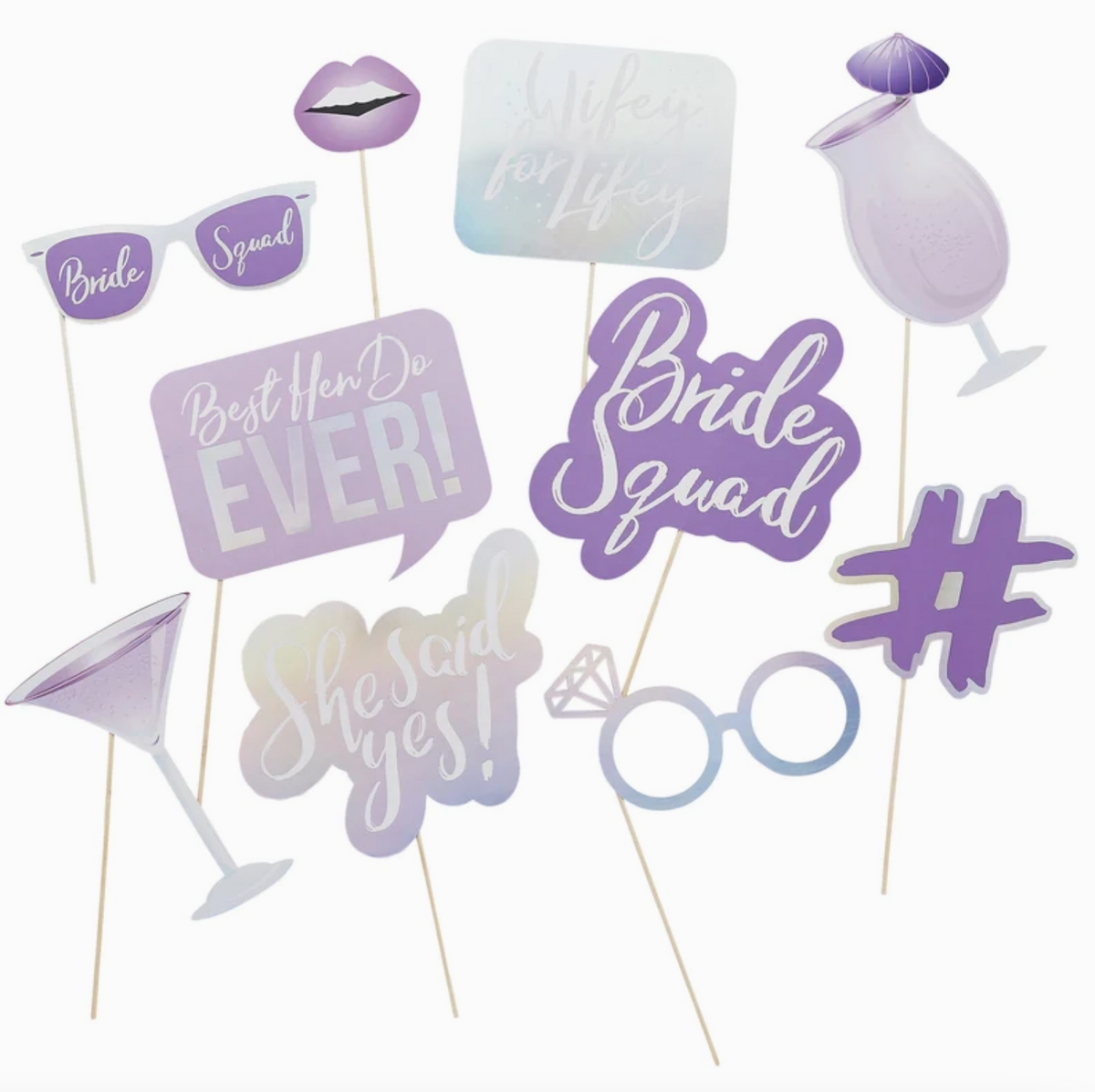 Acessoires Photo Booth - Bride Squad