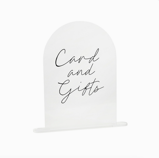 Panneau acrylique et noir - Cards & Gifts