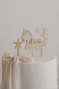 Cake Topper "Thème Licorne"