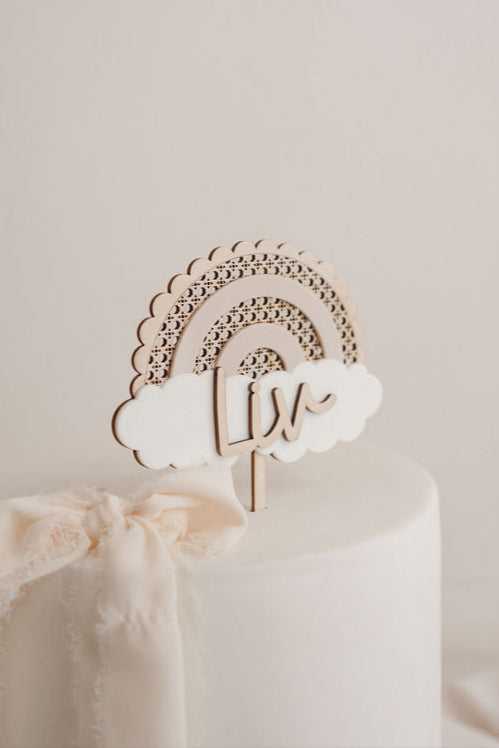 Cake Topper "Arc en ciel"