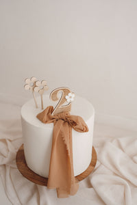 Cake topper - Chiffre marguerite 1 à 10