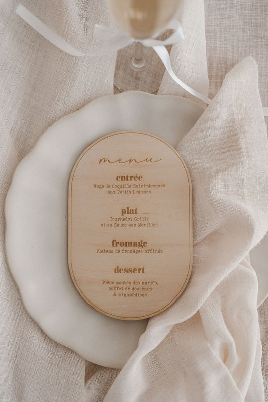 Menu - Bois