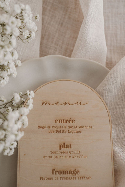 Menu - Bois