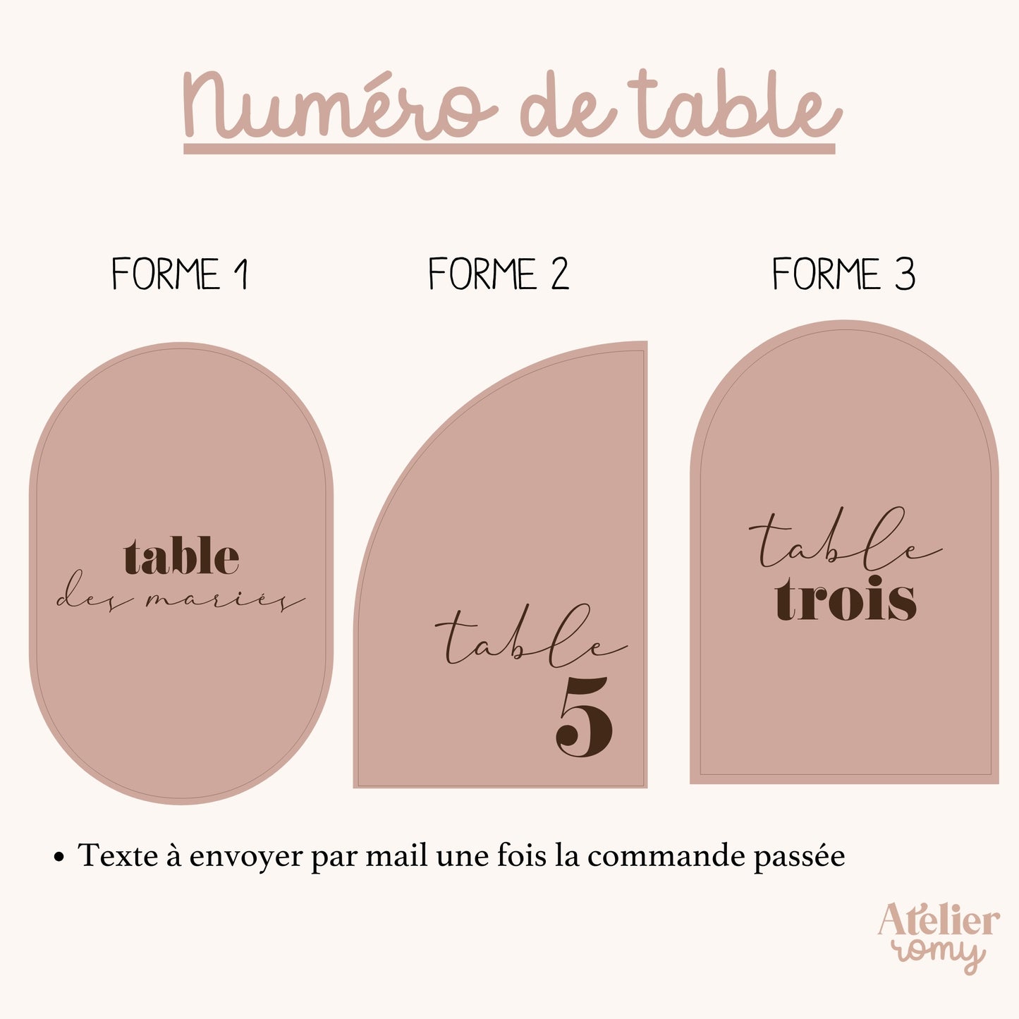 Noms/ numéro de table- Bois