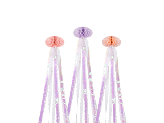 Décorations en papier de soie Méduse – multicolore – 15.5x157cm (lot de 3 pièces) – Atelier Romy