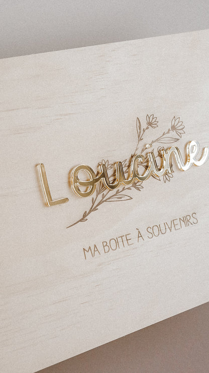 Coffret en bois/ boîte souvenirs - Plusieurs visuels