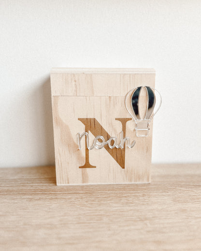 Tirelire en bois personnalisée