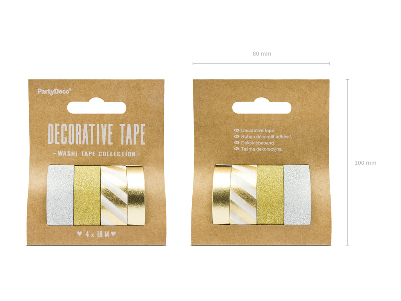 Ruban décoratif Assortiment – Lot de 4
