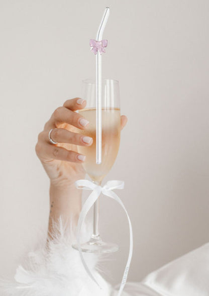 Paille en verre "Team Bride"
