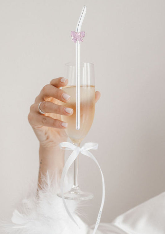 Paille en verre "Team Bride"
