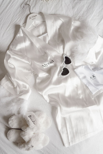 Kimono/ Peignoir plumes