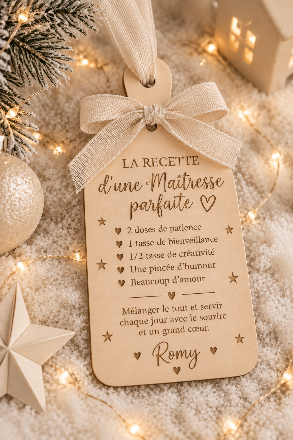 Suspension Noël - Maîtresse/ Maître