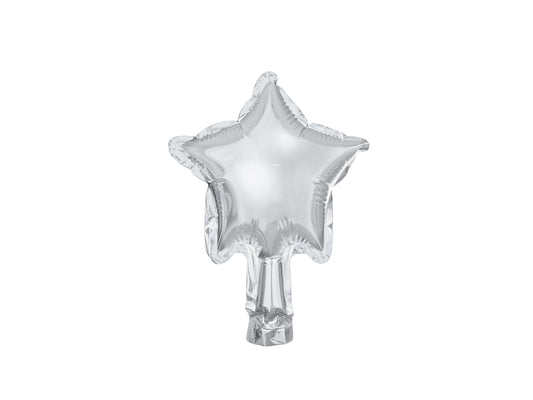 Ballon en aluminium Étoile, 12cm, argenté – lot de 25 pièces