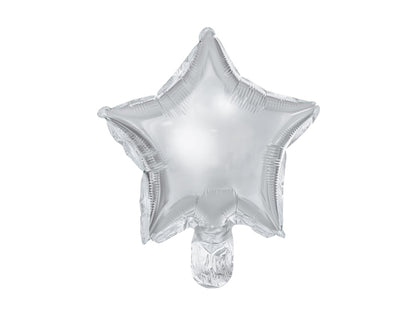 Ballons en aluminium Étoile, 25cm, argenté – lot de 25 pièces